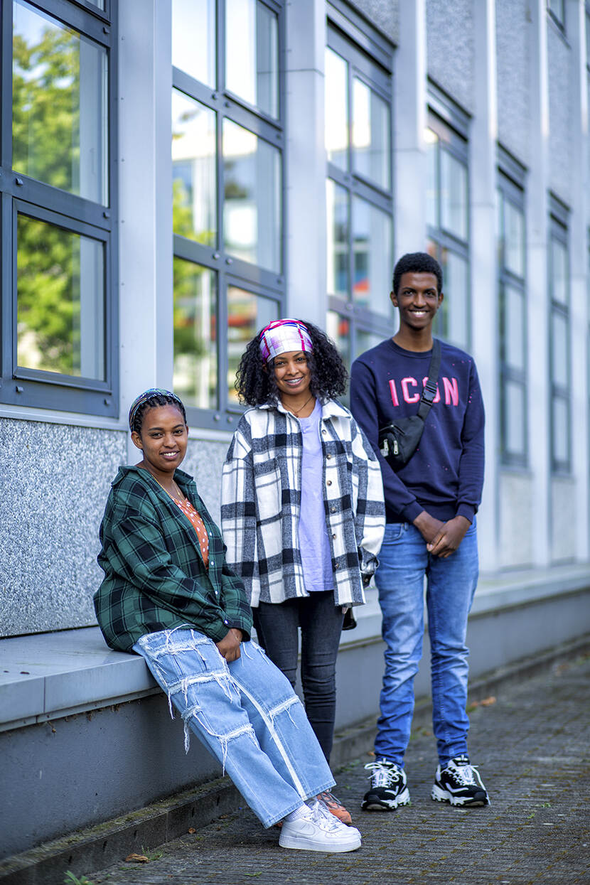 Jonge vluchtelingenstudenten